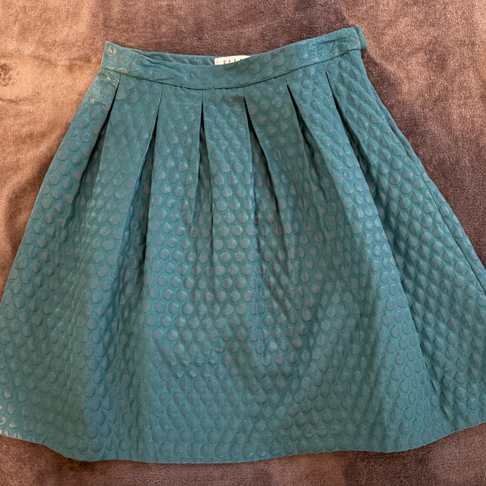 Elle Teal A-Line Skirt